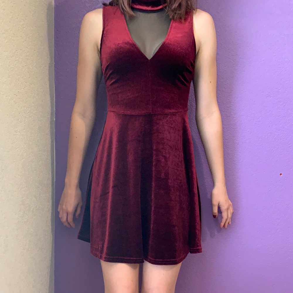 Red Velvet Dress